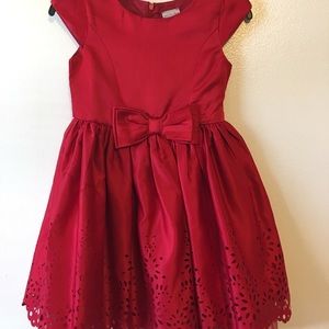 Red Dress with Laser Cut Design